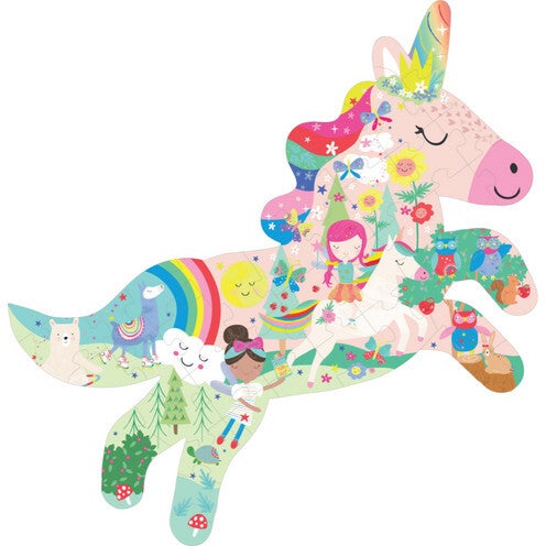 Rainbow Unicorn Jigsaw - 40 Pieces by Floss & Rock Toys Floss & Rock