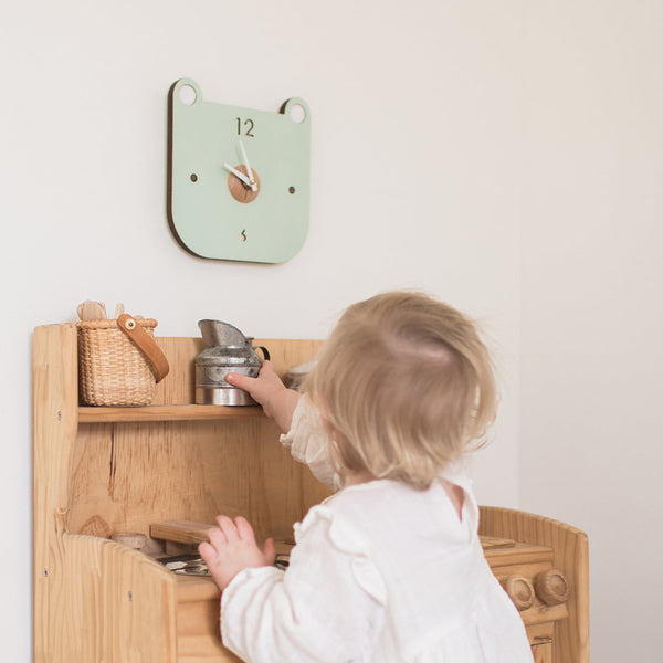 Menagerie Clock - Bear by Tree by Kerri Lee Decor Tree by Kerri Lee