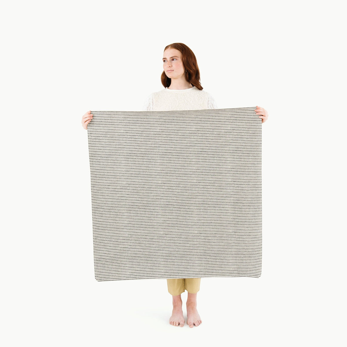 Leather Mini Mat - Stone Stripe by Gathre Decor Gathre