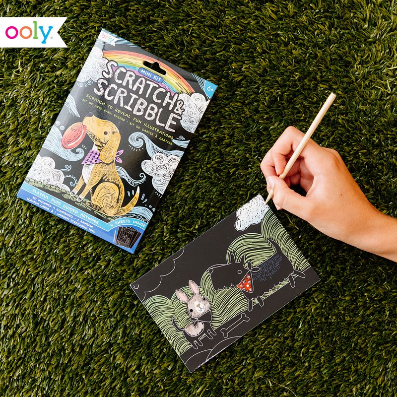 Mini Scratch & Scribble - Playful Pups by OOLY Toys OOLY