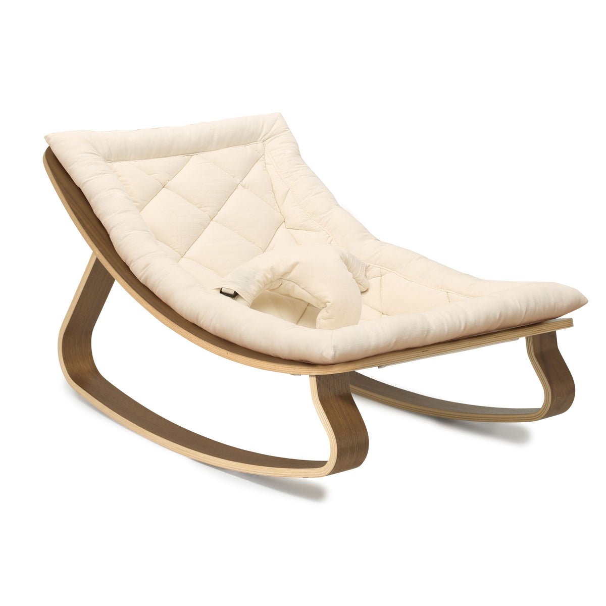 Levo Baby Rocker - Walnut by Charlie Crane Gear Charlie Crane Organic White
