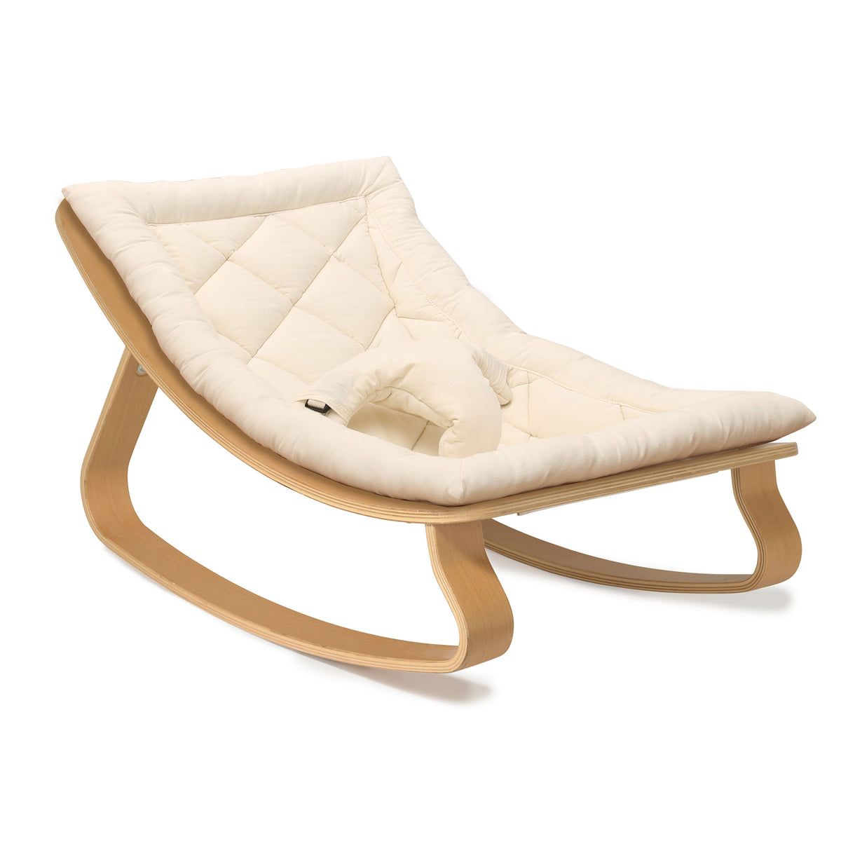 Levo Baby Rocker - Beech by Charlie Crane Gear Charlie Crane Organic White