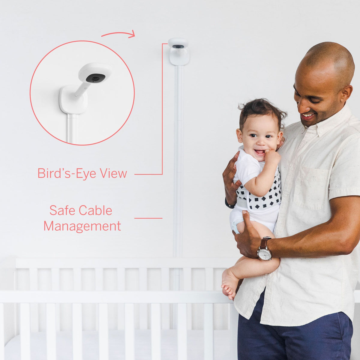 Nanit Pro Smart Baby Monitor + Wall Mount Gear Nanit