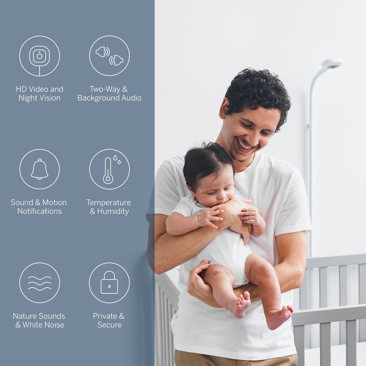 Nanit Pro Smart Baby Monitor + Floor Stand Gear Nanit
