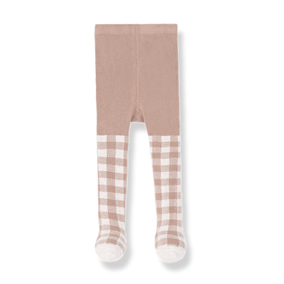 Eira Checked Tights - Rose by 1+ in the Family Accessories 1+ in the Family   