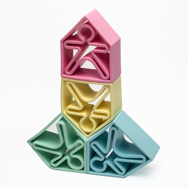 Kids + Houses 6pk - Pastel by Dëna Toys Dëna