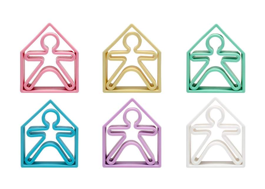 Kids + Houses 6pk - Pastel by Dëna Toys Dëna