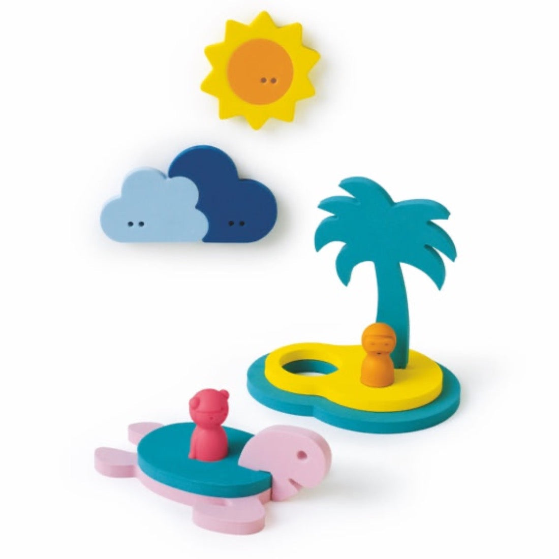 Bath Puzzle Friends - Treasure Island by Quut Toys Toys Quut Toys