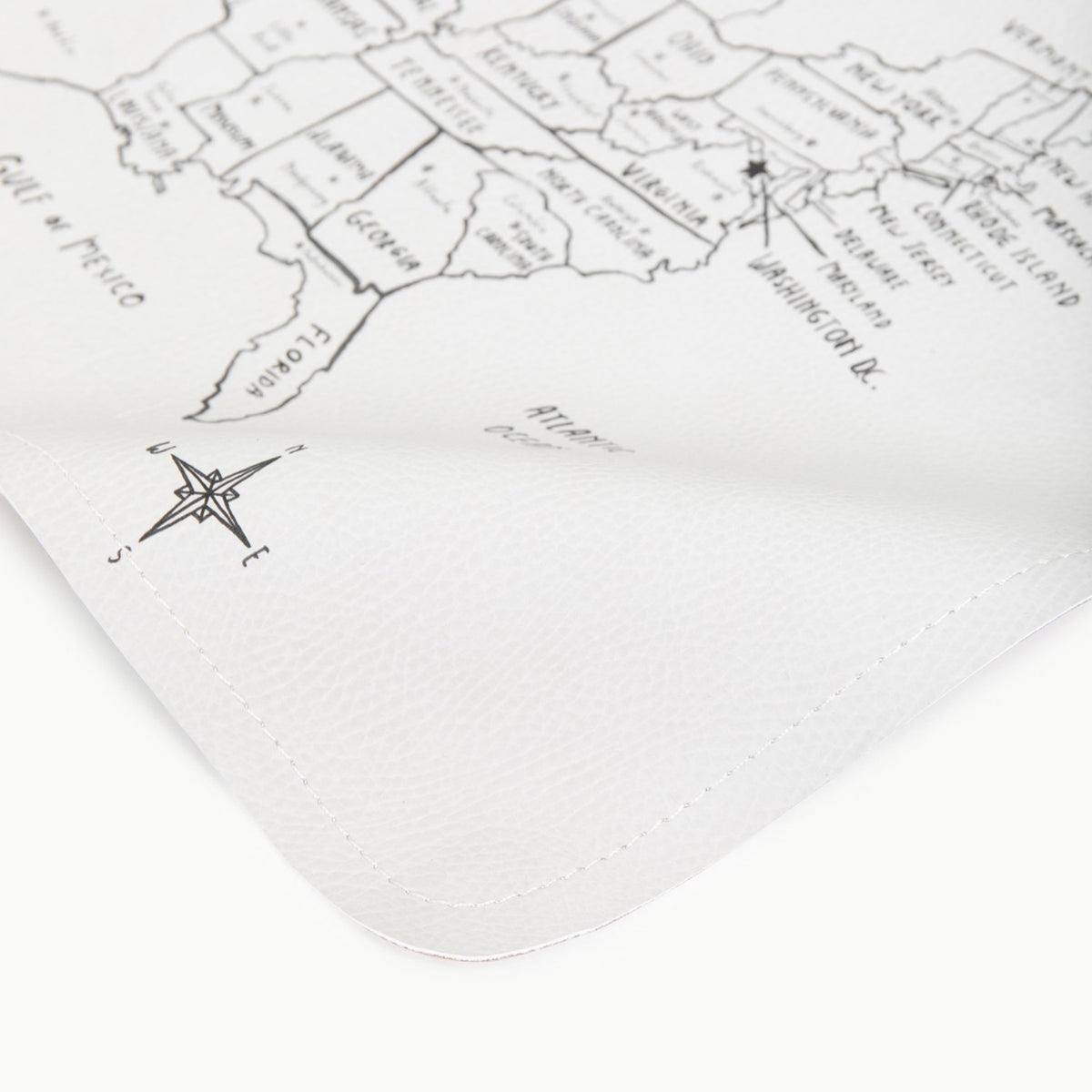 Leather Micro Changing Mat - USA Map by Gathre Bath + Potty Gathre
