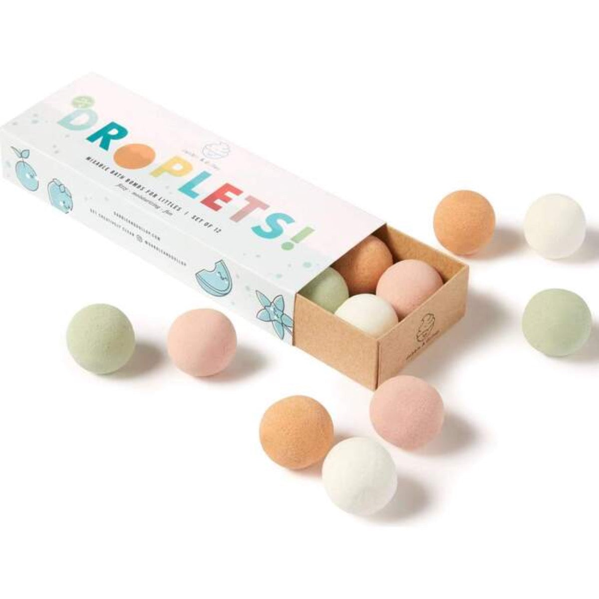 Mixable Bath Bombs for Littles - Set of 12 Originals by Dabble & Dollop Bath + Potty Dabble & Dollop