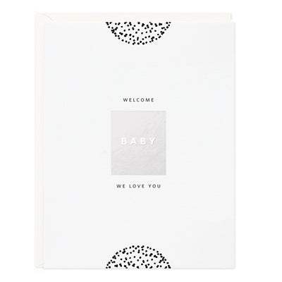Welcome Baby Block Card by Ramona & Ruth Paper Goods + Party Supplies Ramona & Ruth   