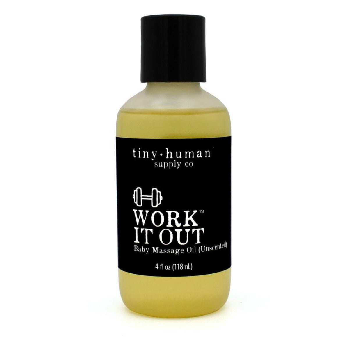 Work it Out Baby Massage Oil - 4 oz by Tiny Human Supply Co. Bath + Potty Tiny Human Supply Co.