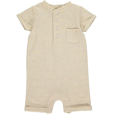 Camborne Henley Romper - Beige by Me & Henry FINAL SALE