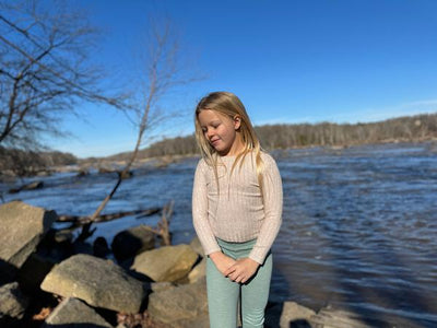 Nikki Ribbed Long Sleeve Tee - Tan by Vignette