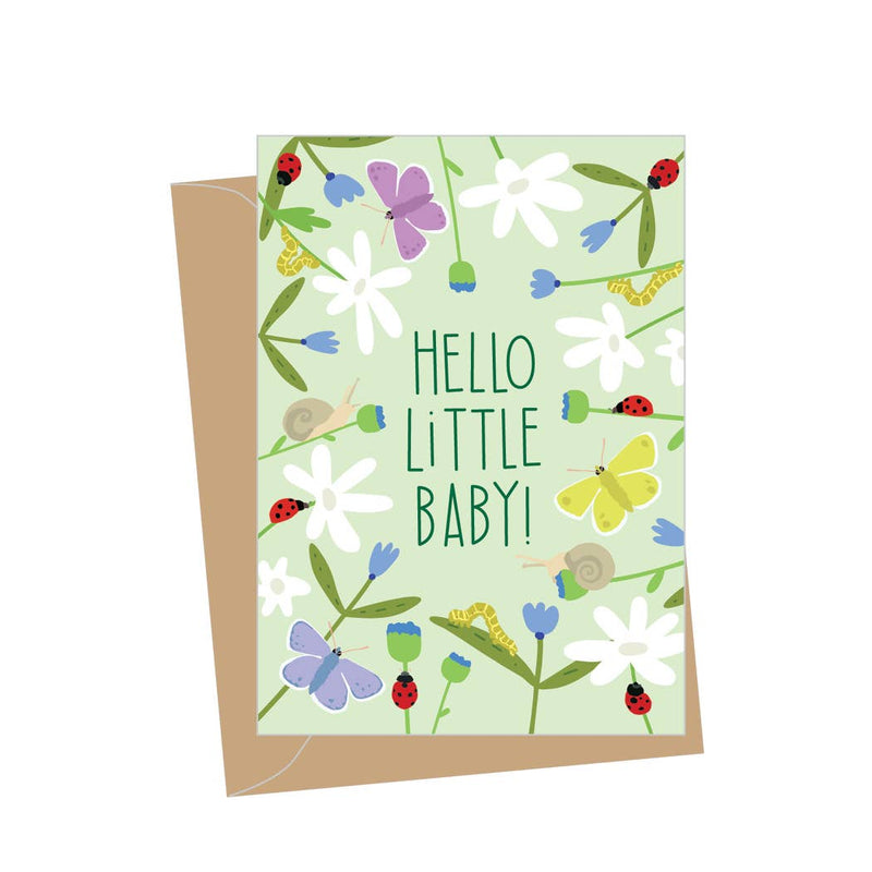 Mini New Baby Ladybug Enclosure Card by Apartment 2 Cards