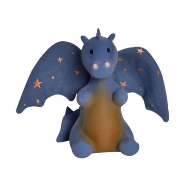 Midnight Dragon Natural Rubber Rattle W/Crinkle Wings  by Tikiri Toys