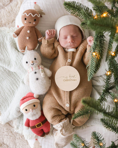 Baby Gingerbread - White Icing by Cuddle + Kind