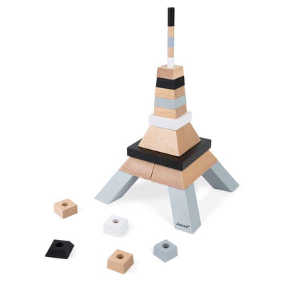 Eiffel Tower Wooden Building Set by Janod