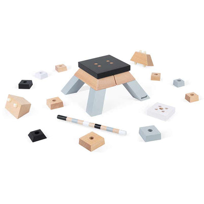 Eiffel Tower Wooden Building Set by Janod