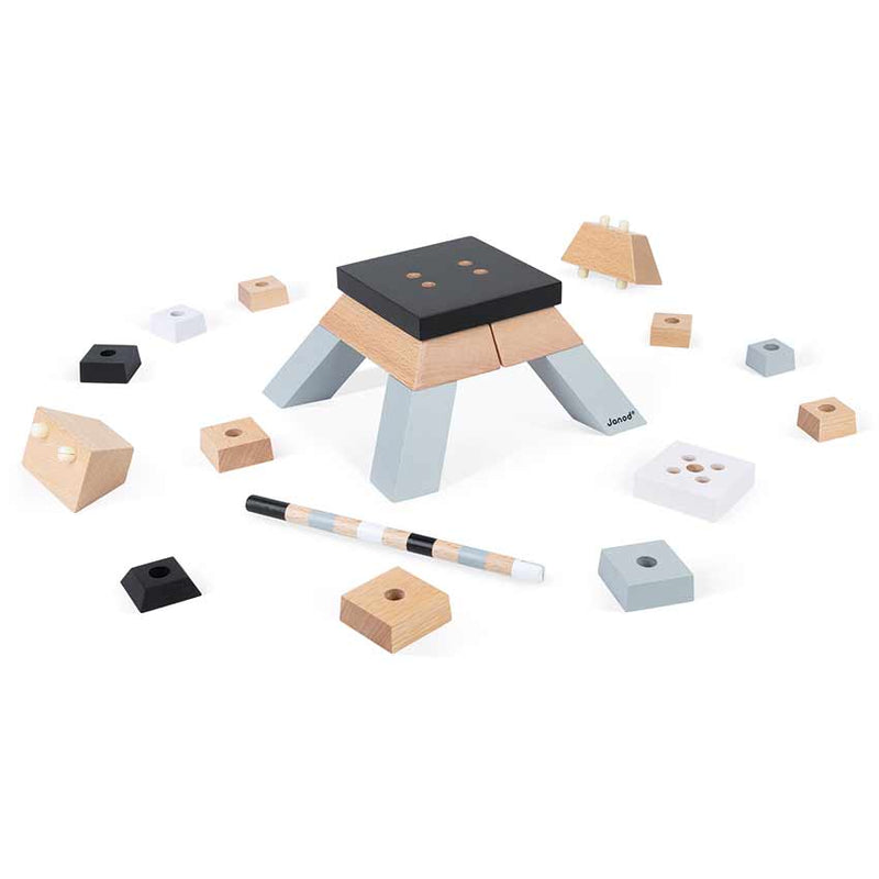 Eiffel Tower Wooden Building Set by Janod