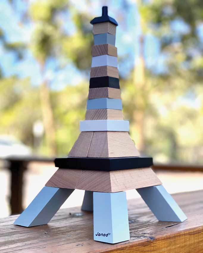 Eiffel Tower Wooden Building Set by Janod