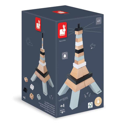 Eiffel Tower Wooden Building Set by Janod