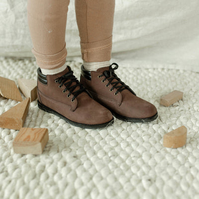 Levon High Top - Brown by Zimmerman Shoes