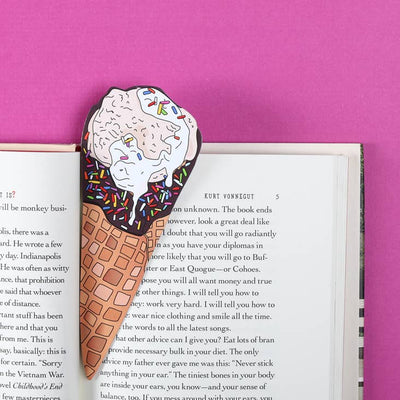 Ice Cream Cone Bookmark (It's Die Cut!) by Humdrum Paper