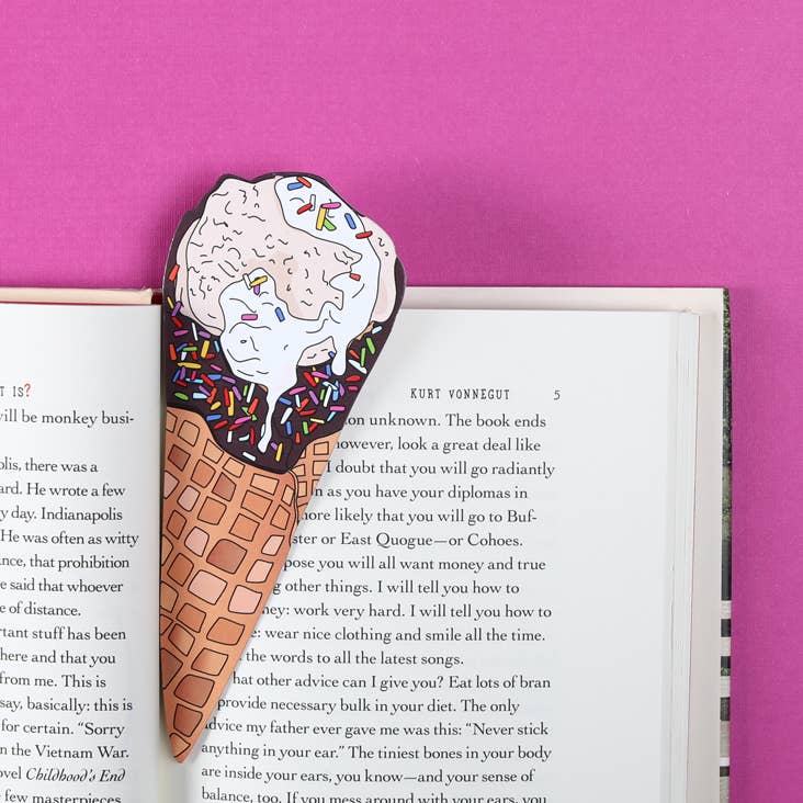 Ice Cream Cone Bookmark (It&