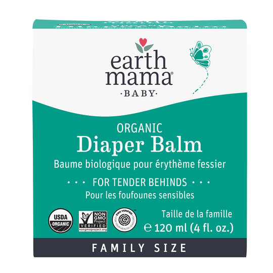 Organic Diaper Balm 4 oz by Earth Mama Organics