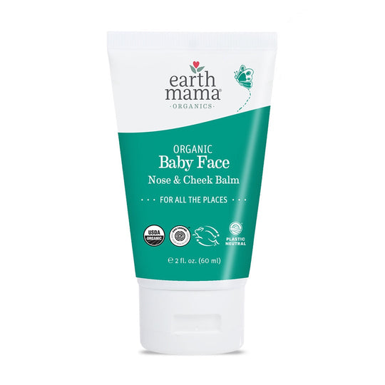 Organic Baby Face Nose + Cheek Balm 2 oz by Earth Mama Organics
