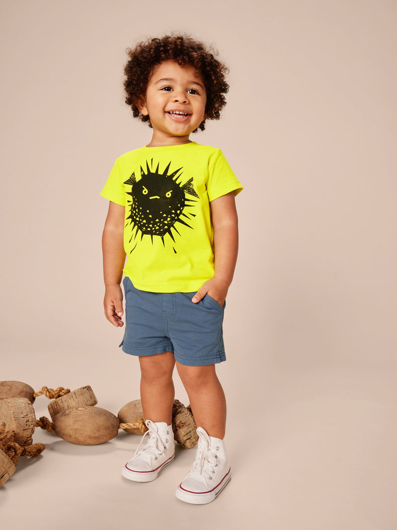 Puffer Fish Graphic Tee - Highlighter by Tea Collection