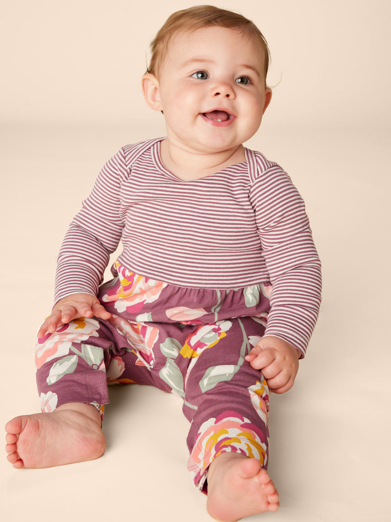 Print Mix Baby Romper - Turkish Rose by Tea Collection