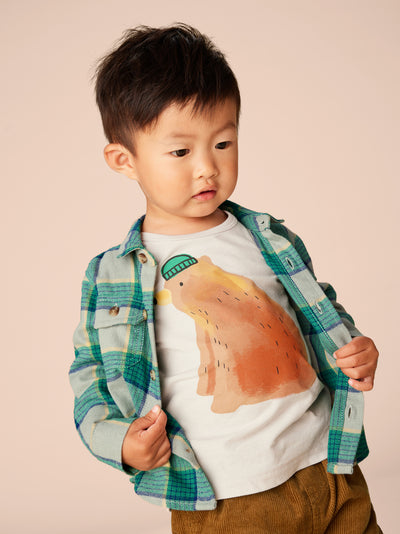 Bear Baby Graphic Tee - Vapor by Tea Collection