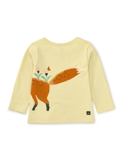 Cat and Fox Double Sided Tee - Hay by Tea Collection