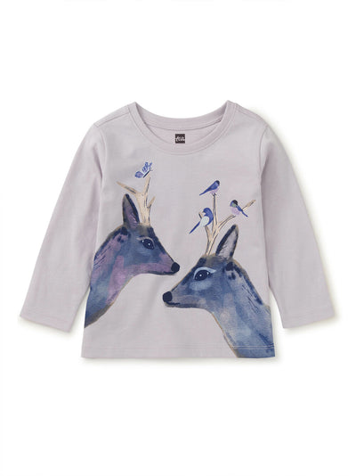 Darling Deers Graphic Tee - Urchin Purple by Tea Collection