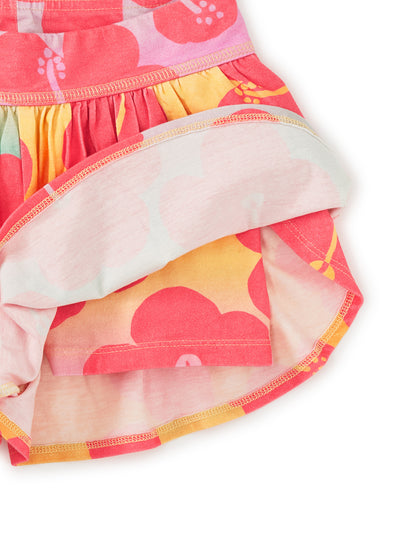 Sporty Petal Shorts - Rainbow Hibiscus by Tea Collection