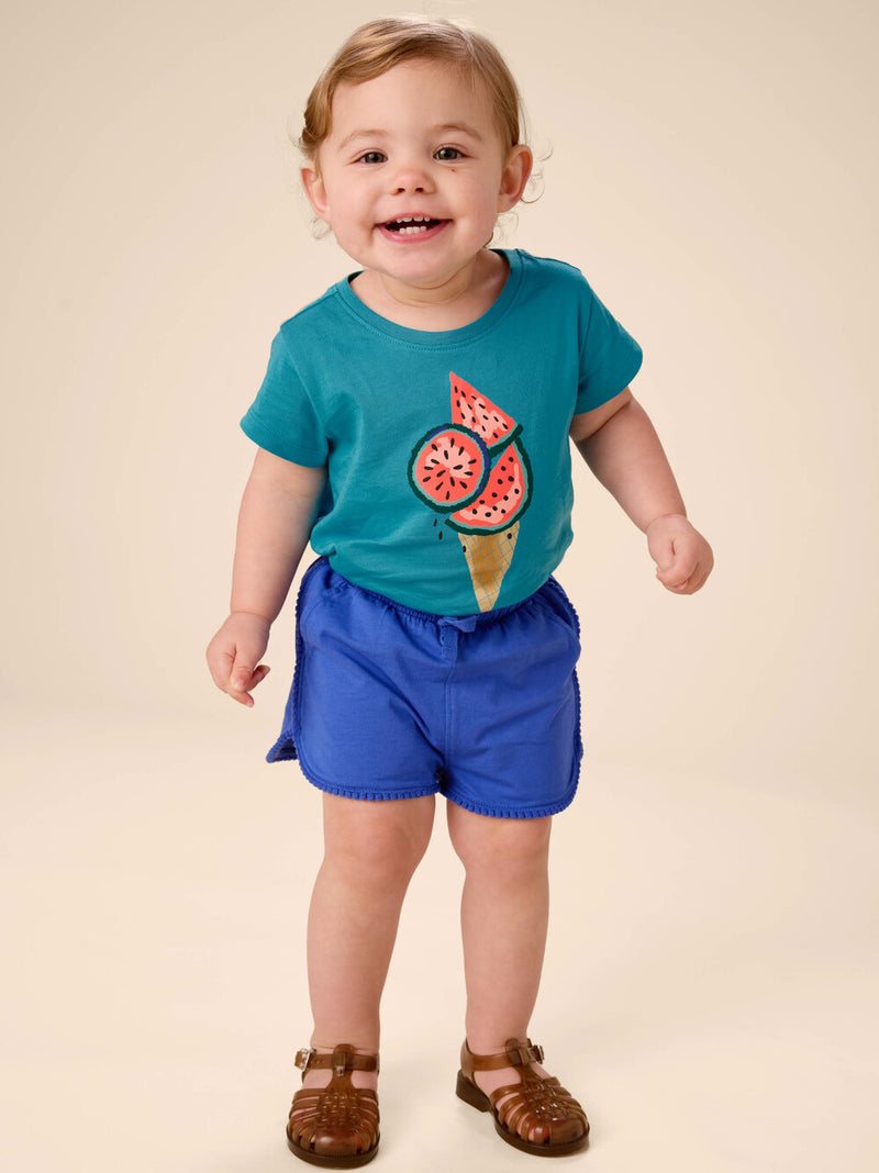 Watermelon Cone Graphic Tee - Bondi Blue by Tea Collection - FINAL SALE