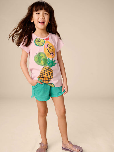Stacked Fruit Graphic Tee - Pink Lady by Tea Collection - FINAL SALE