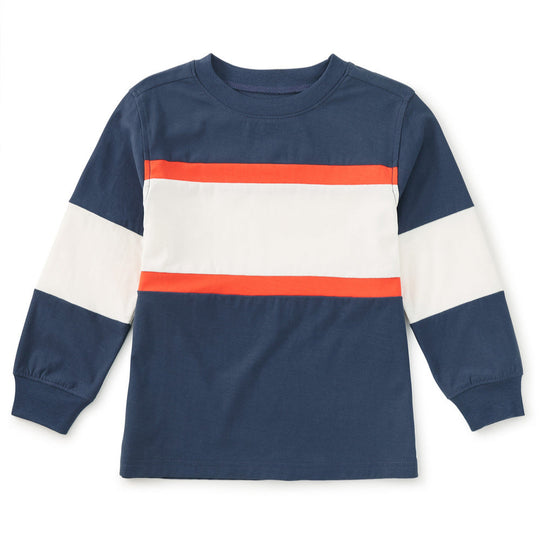 Colorblock Rugby Top - Naval Blue by Tea Collection