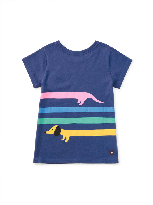 Rainbow Dachsund Graphic Tee - Triumph by Tea Collection
