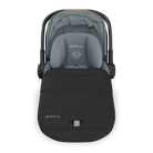 UPPAbaby car seat and cover on a white background