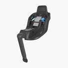 Black car seat base on a white background