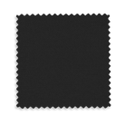Black fabric swatch on a white background