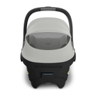 Uppababy baby car seat with canopy on a white background