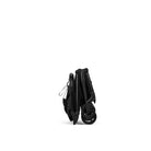 Black multi-tool with various components on a white background