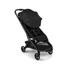 Black stroller on a white background
