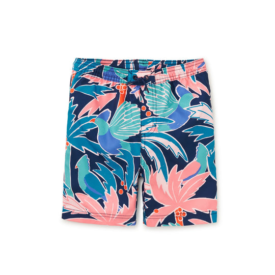 Full-Length Swim Trunks - Turaco Palm by Tea Collection FINAL SALE