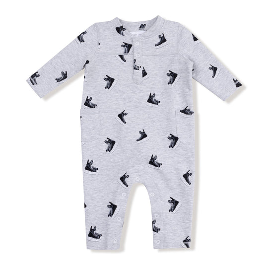 French Terry Uni Romper - Hockey by Angel Dear