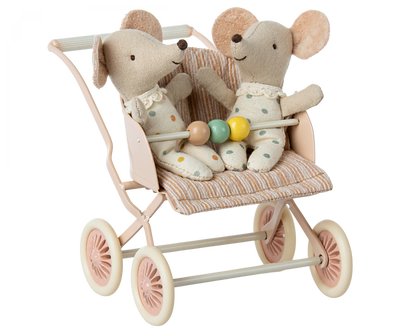 Stroller, Baby Mice - Rose by Maileg